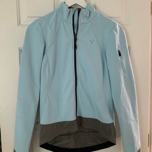 Light blue biker jacket
